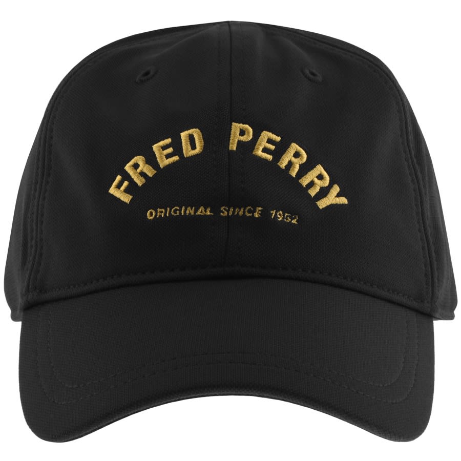 Alternative Image for ProductFred Perry Arch Branded Tricot Cap Black1